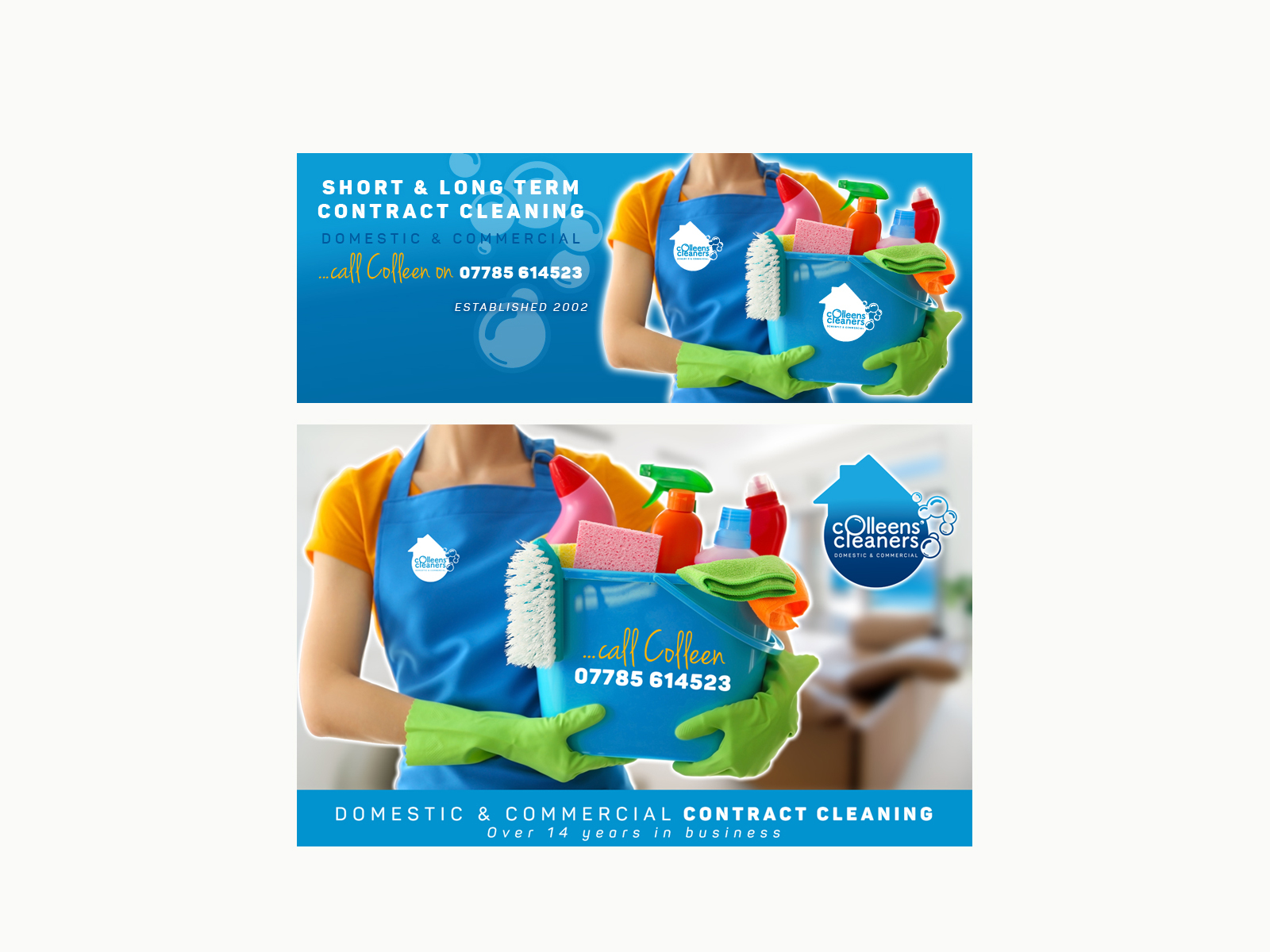 Colleens Cleaners - Social media header and post