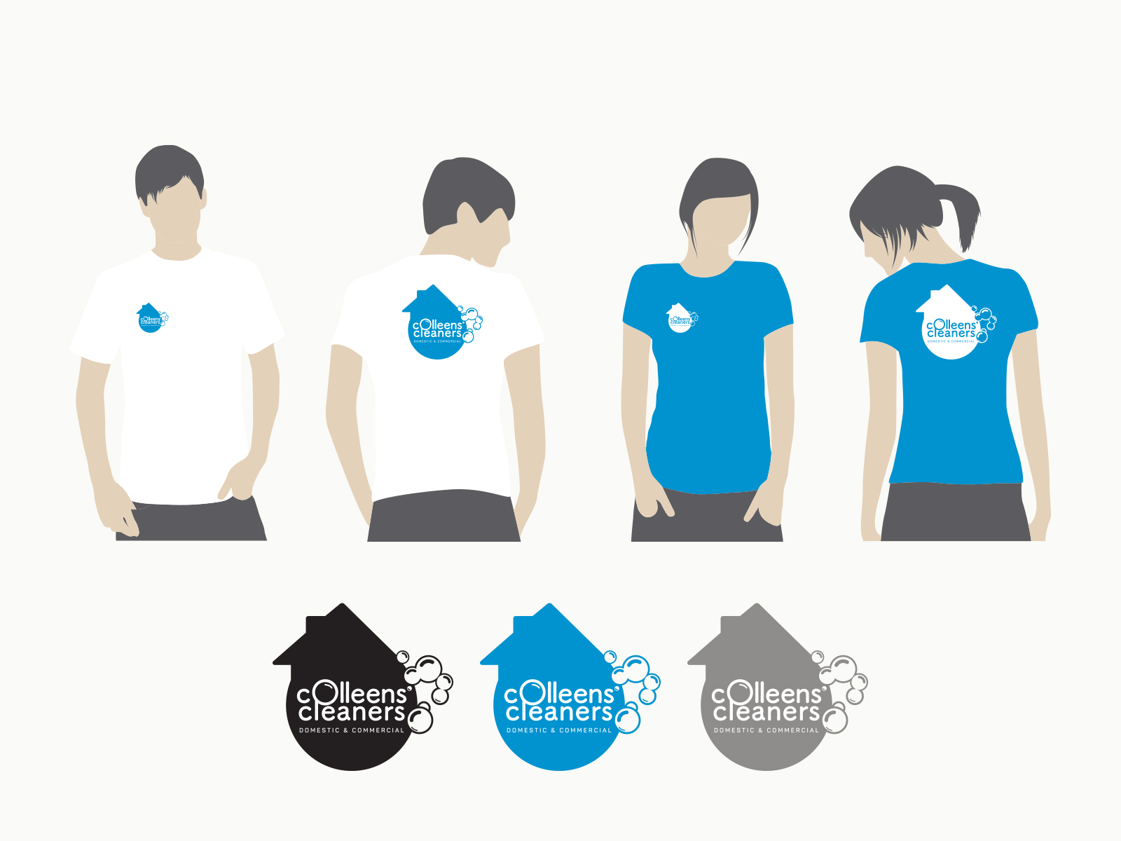 Colleens Cleaners - Uniform branding visual