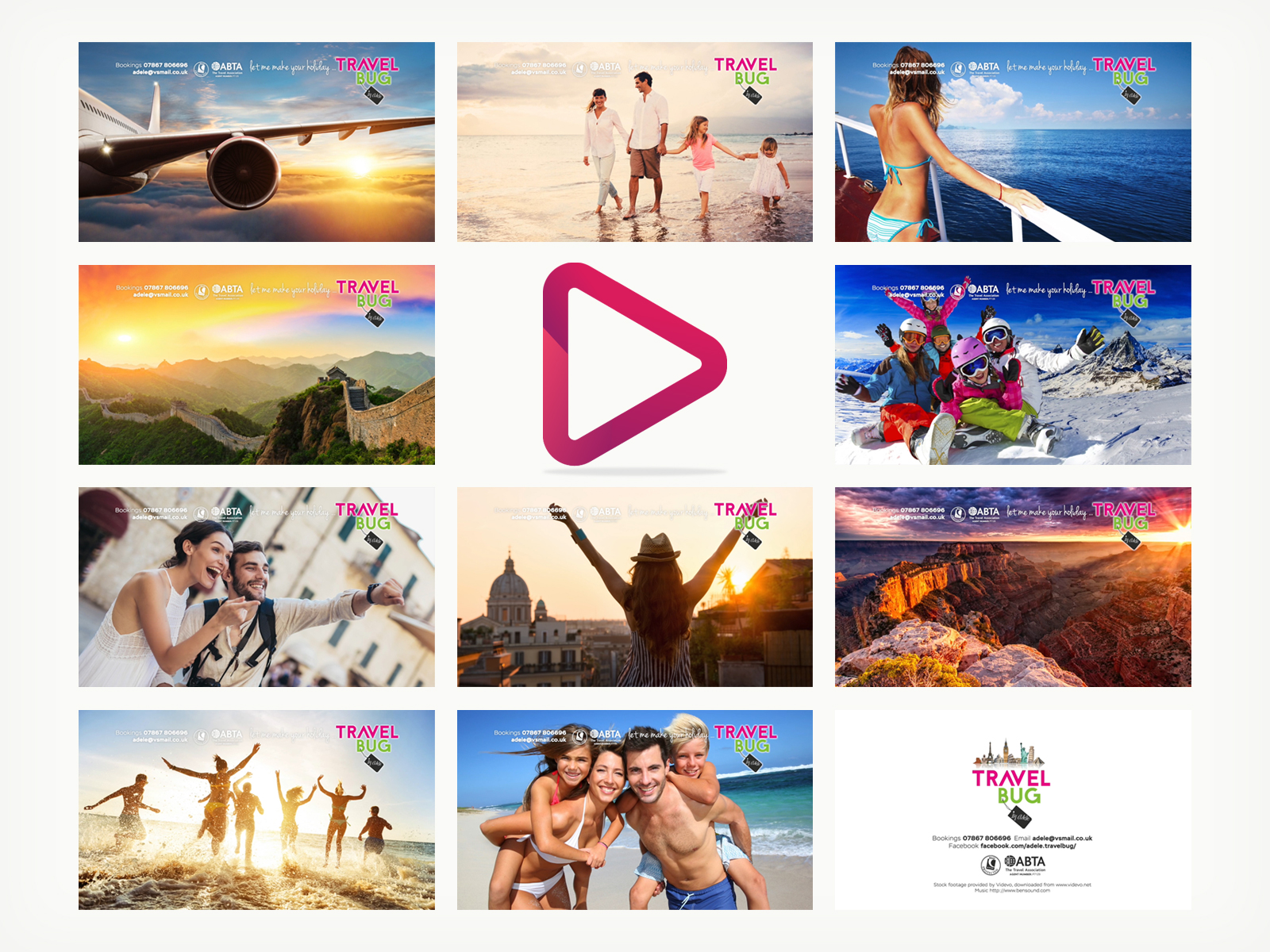 TravelBug by Adele - Showreel / Promotional Movie stills