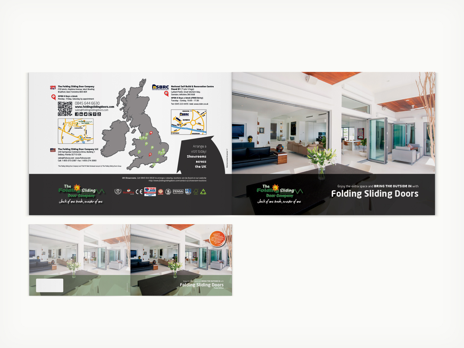 The Folding Sliding Door Company - New corporate retail & trade brochures (covers)