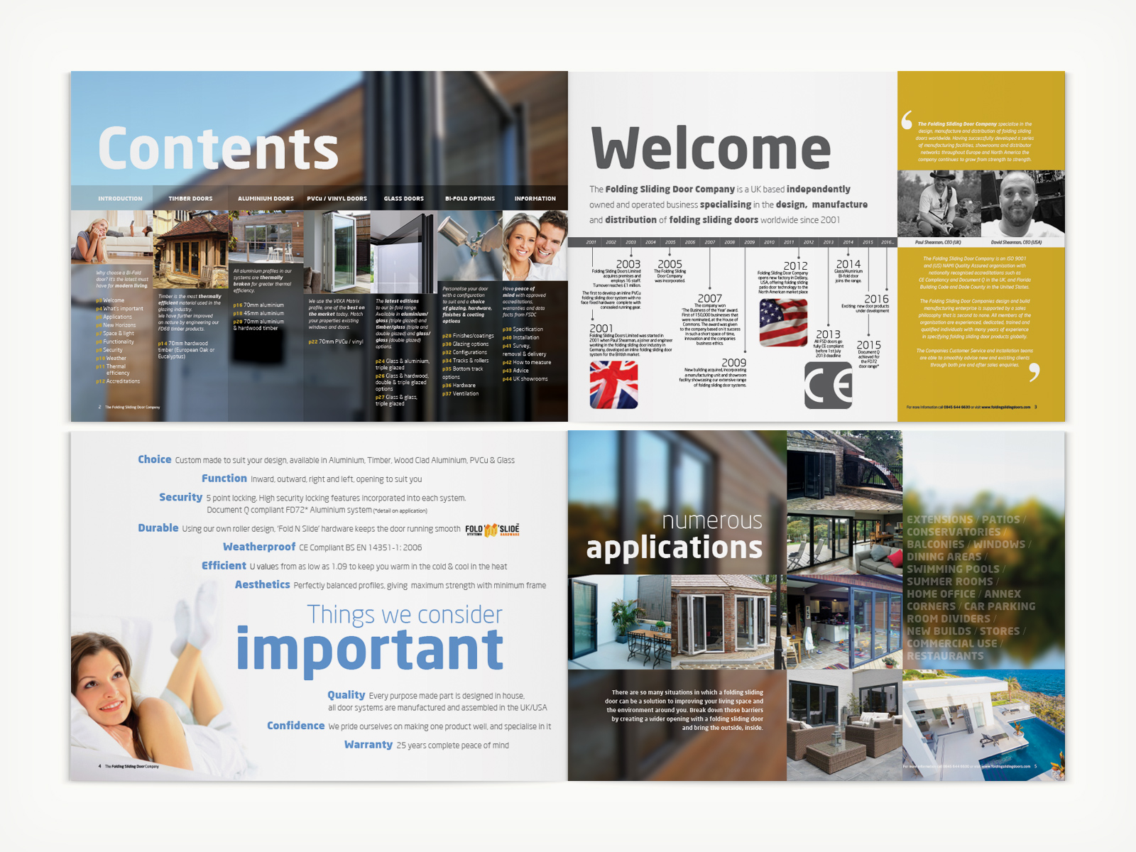 The Folding Sliding Door Company - New corporate retail brochure (Opening pages)