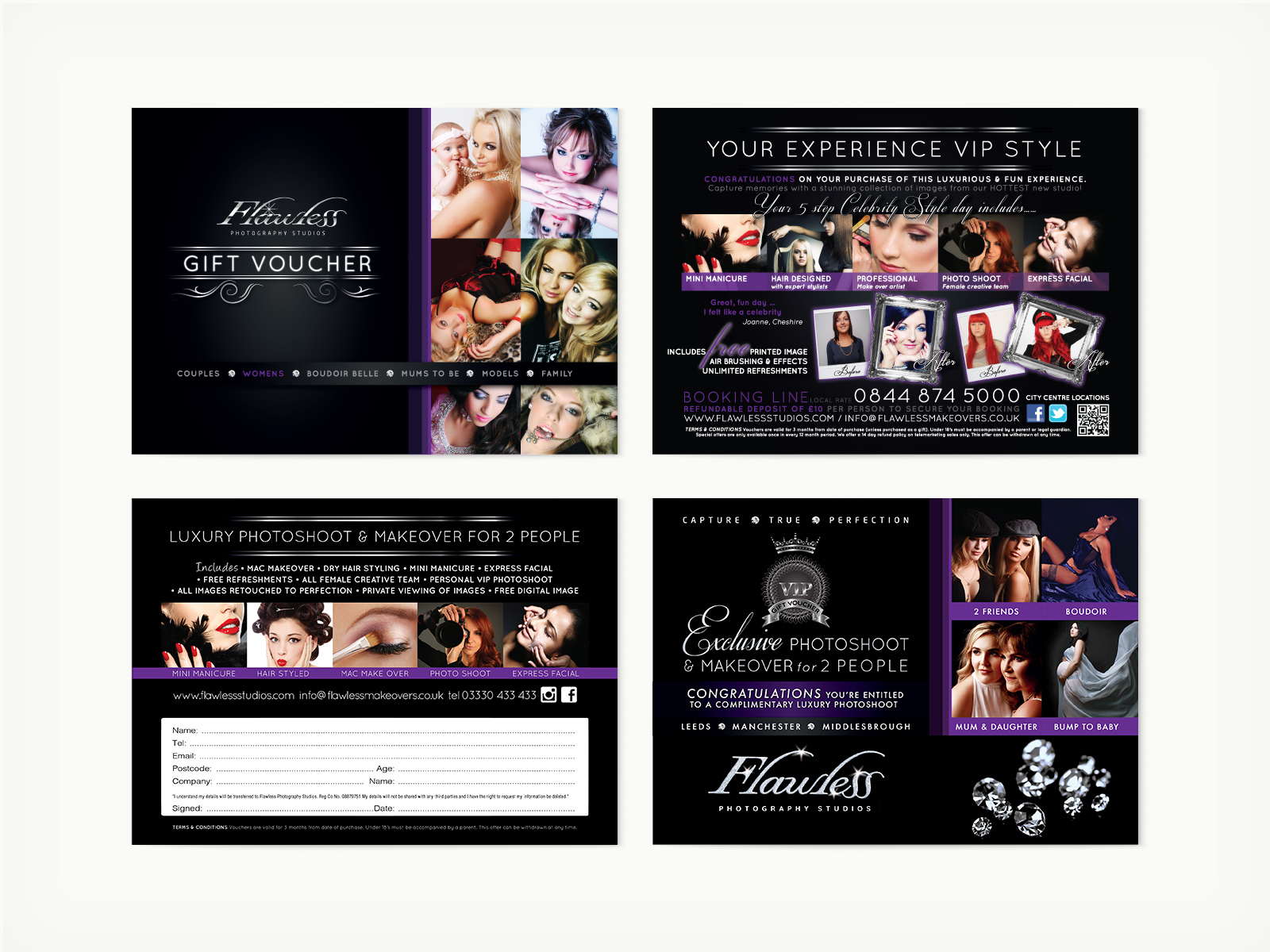 Flawless Photography Studios - Print: Double Sided A5 Gift Vouchers