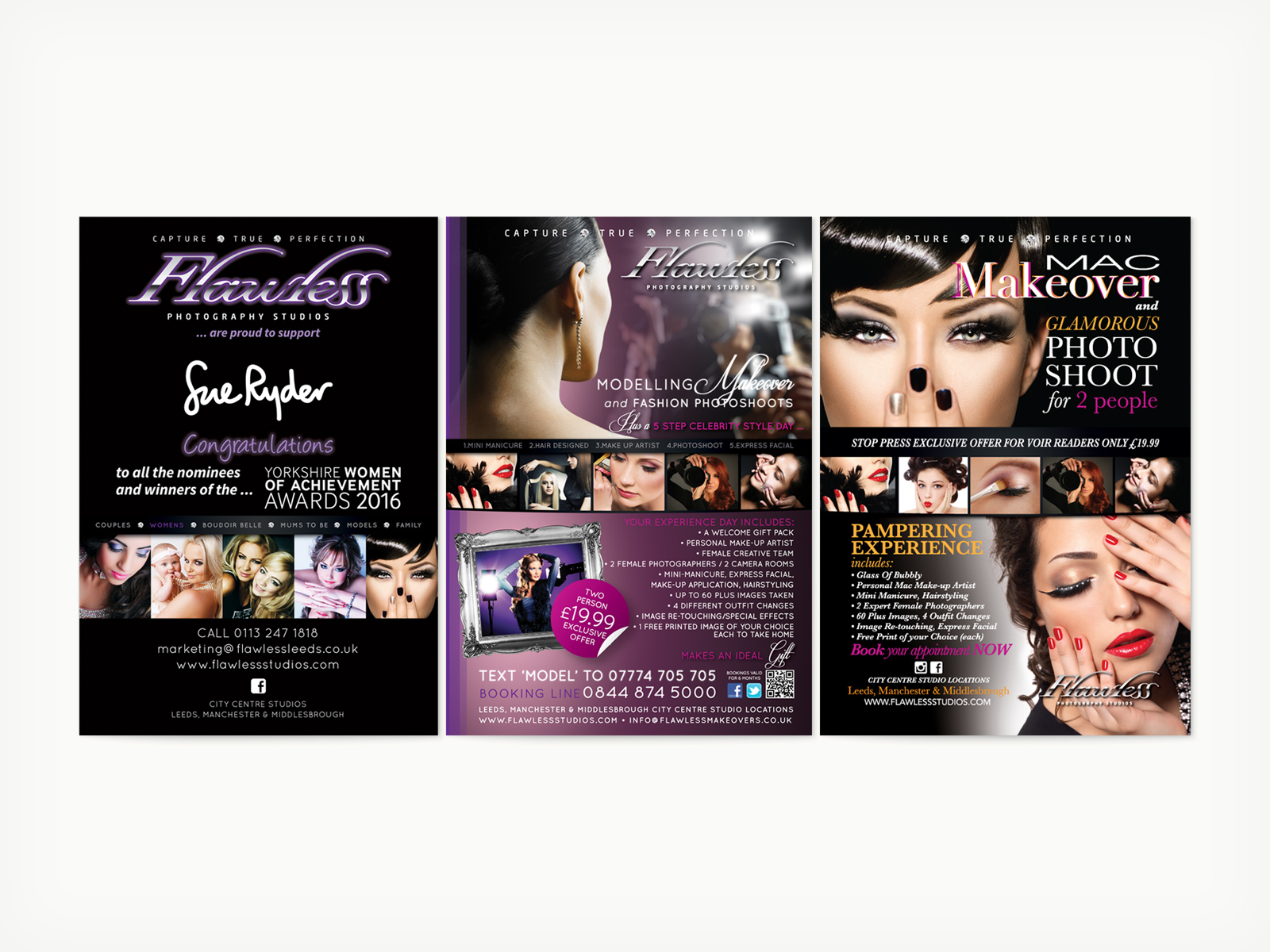 Flawless Photography Studios - Local press & magazine adverts