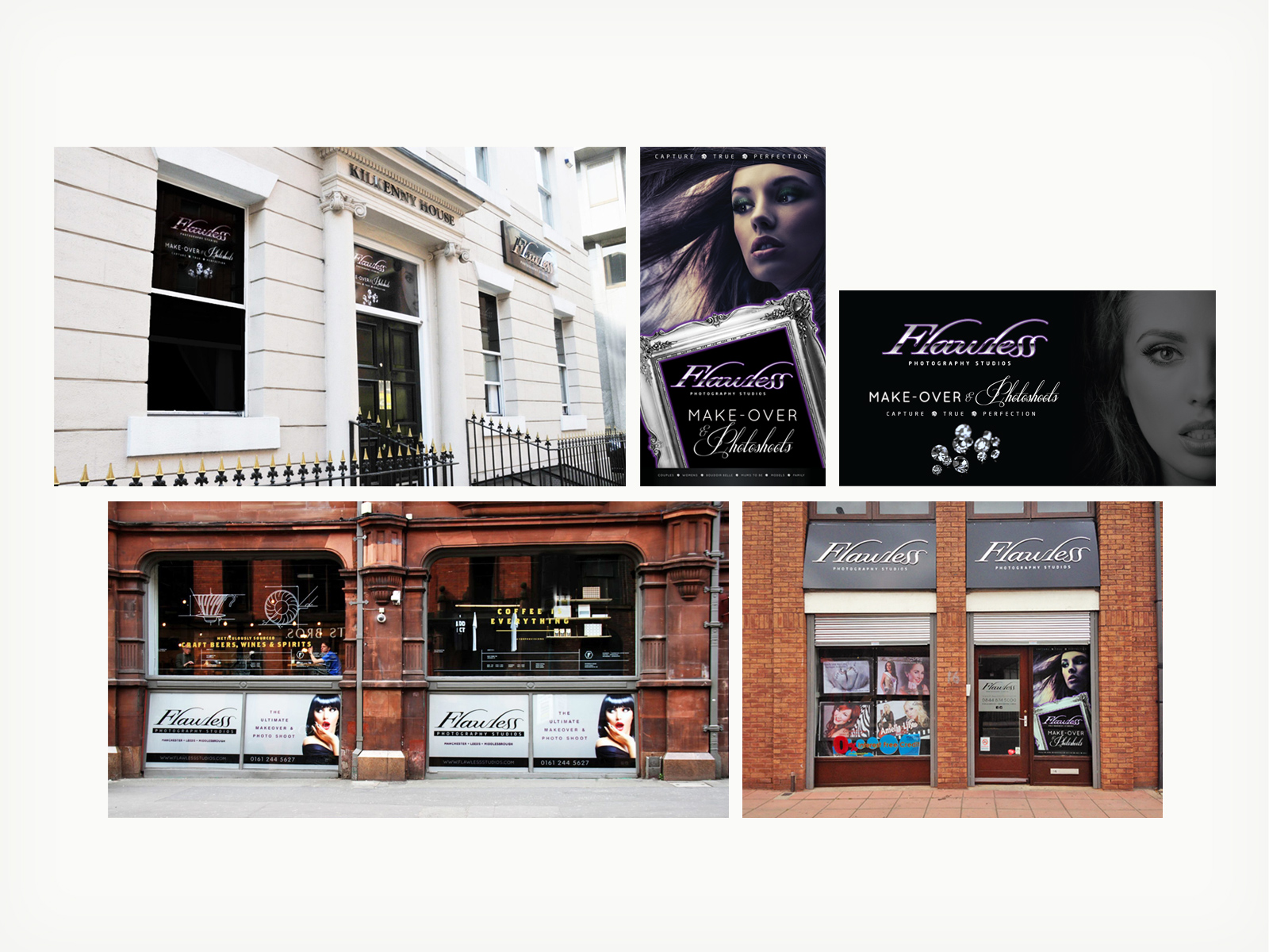 Flawless Photography Studios - External Building Windows & Signage