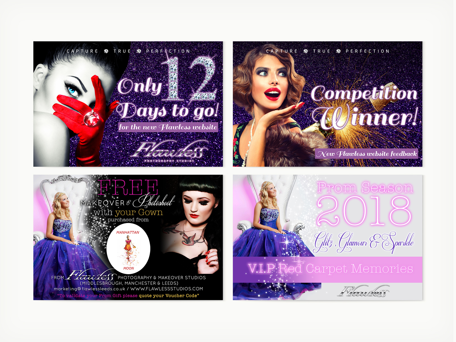 Flawless Photography Studios - Digital, Various Social Media Posts
