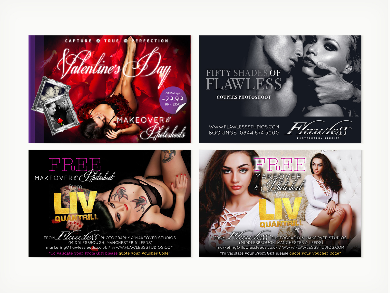 Flawless Photography Studios - Digital, Various Social Media Posts