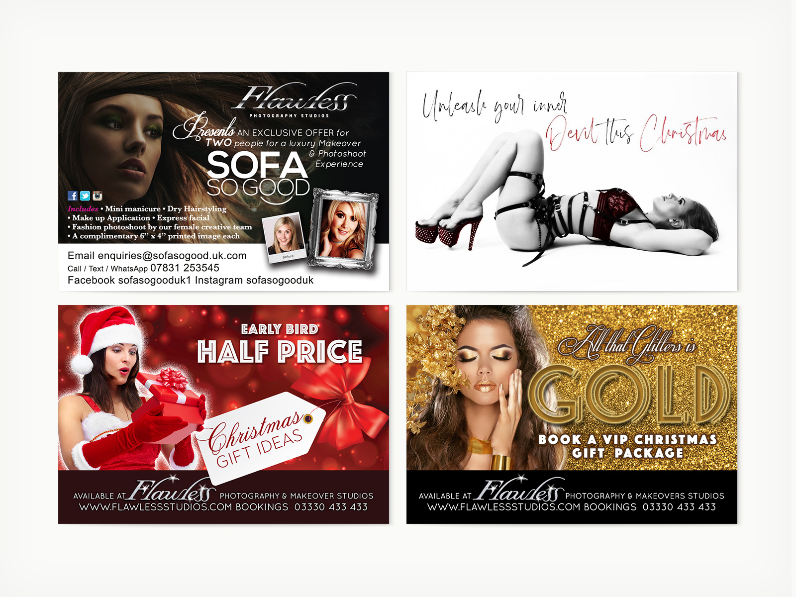 Flawless Photography Studios - Digital, Various Social Media Posts