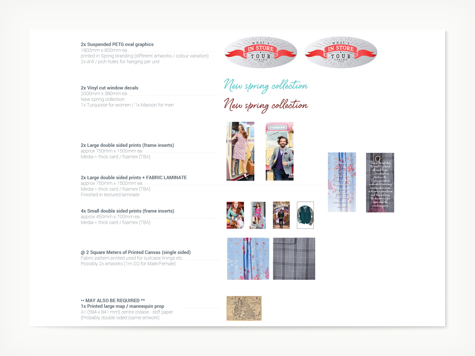 Joe Browns - Meadowhall, Window Display Spring 2 (print requirements)